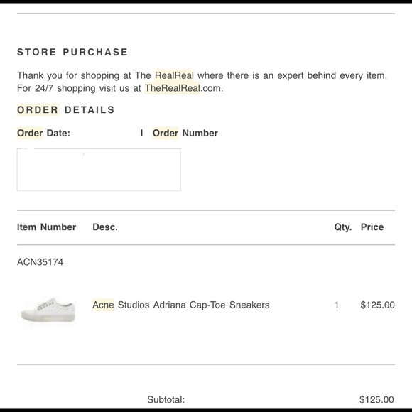 Acne Studios Adriana Cap Toe White Leather Sneaker Size 10 IT 40 - Picture 12 of 12